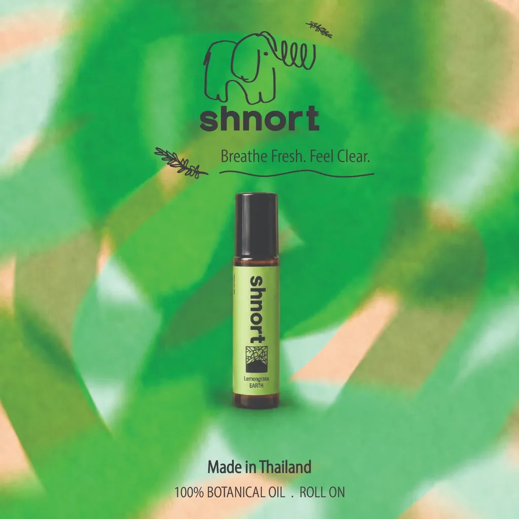Lemongrass EARTH Thai herbal roller oil bottle